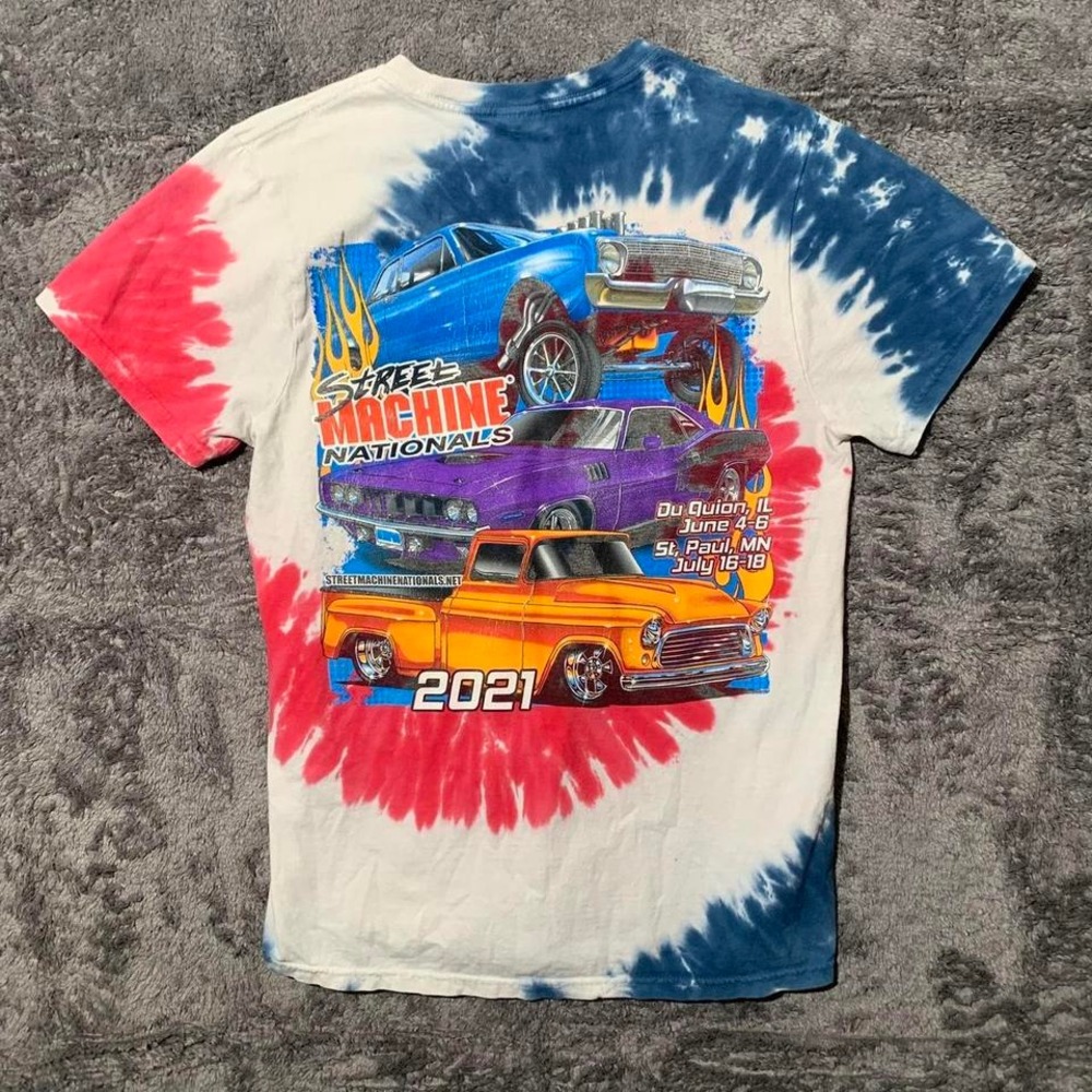 Car racing‎ Swirl tie dye tee Small